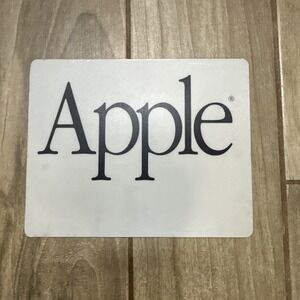 Vintage Mackintosh Apple Grey Computers Mouse Pad Apple Logo Text Desk Protector